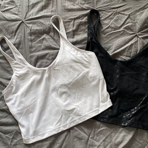 Super stretchy tank tops w/ built in bra